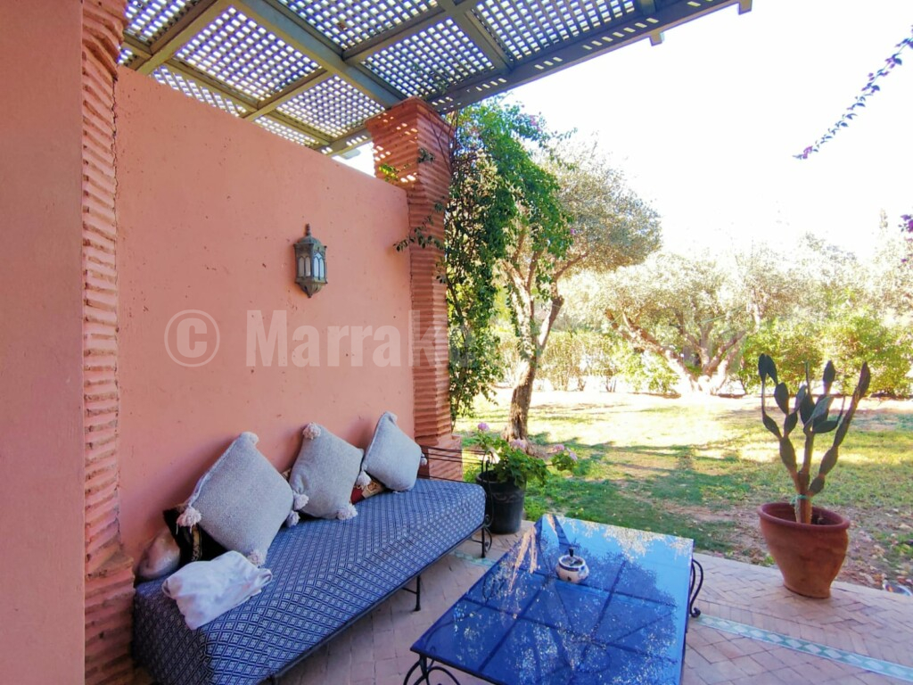 Bel appartement en rez-de-jardin en Palmeraie de Marrakech