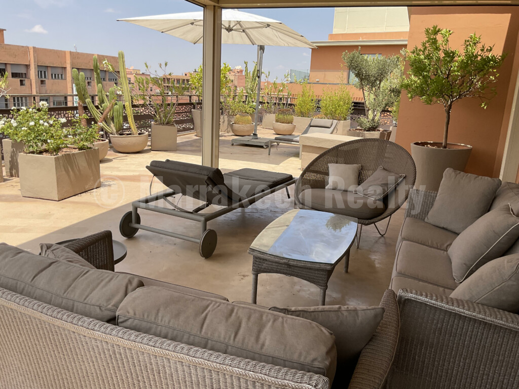 Superbe penthouse de 3 chambres au coeur de Gueliz