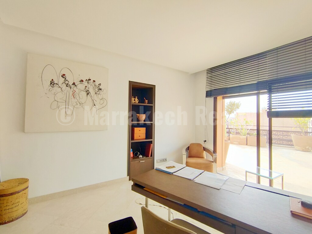 Superbe penthouse de 3 chambres au coeur de Gueliz