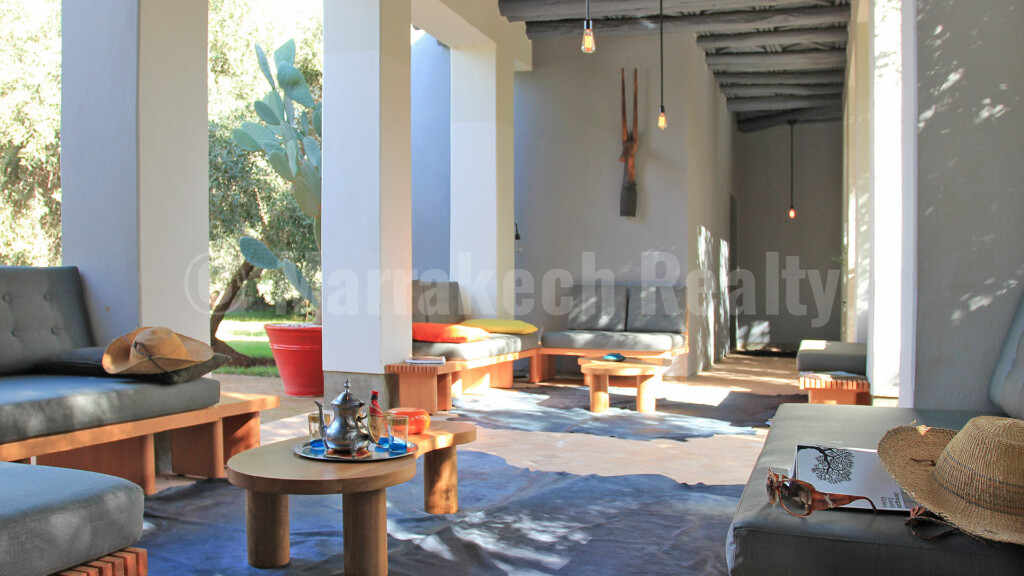 Unique bohemian-chic 4-5 bedroom villa for sale close to Marrakech