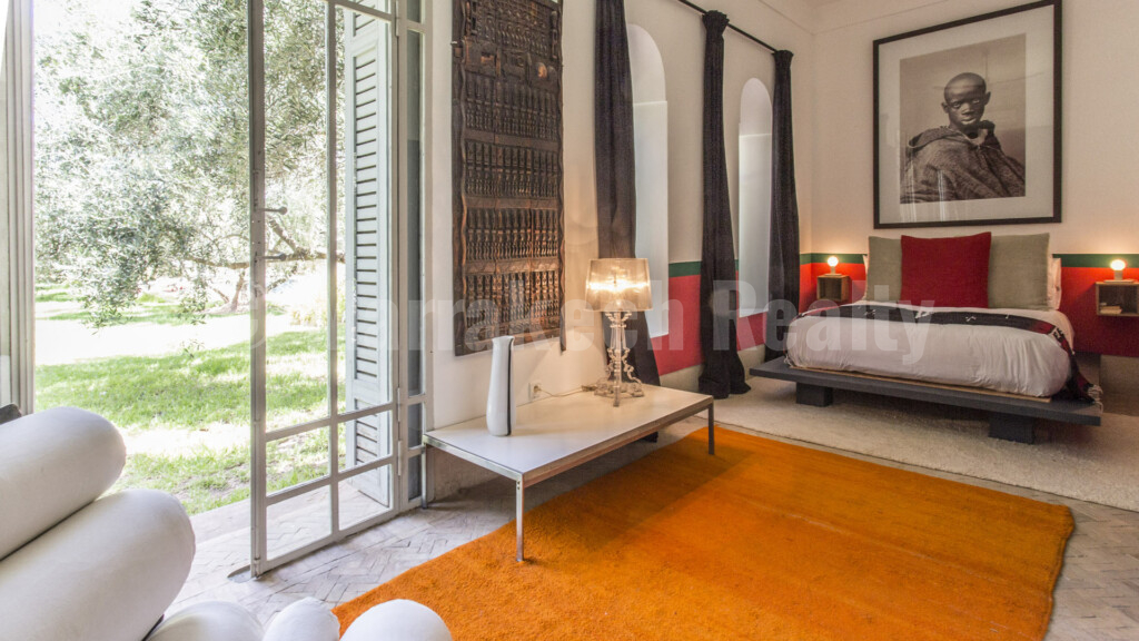 Unique bohemian-chic 4-5 bedroom villa for sale close to Marrakech