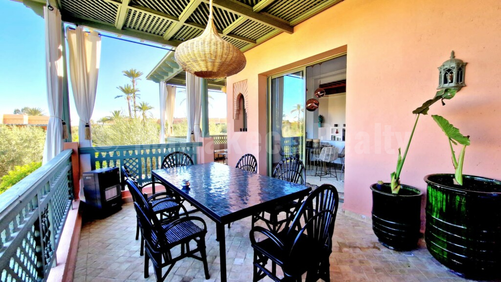 Bel appartement de 3 chambres avec terrasses en Palmeraie
