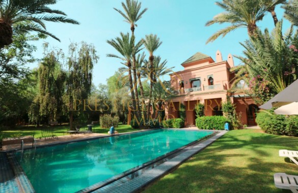 Magnifique villa à louer en longue durée en Palmeraie de Marrakech