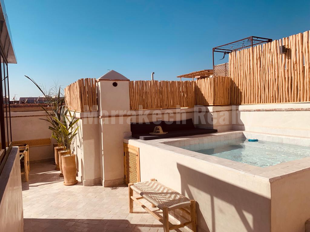 Charmant Riad de 2 chambres avec bassin en terrasse