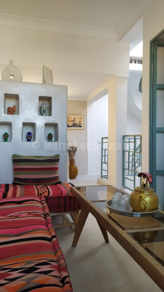 Riad Ker 46 – Medina – 3 bedrooms – Terrace with view of the Koutoubia and plunge pool