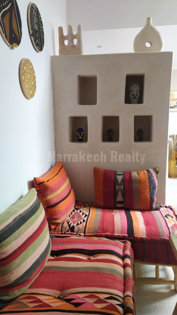 Double riad – 7 bedrooms – rooftop terrace with open view, two pools