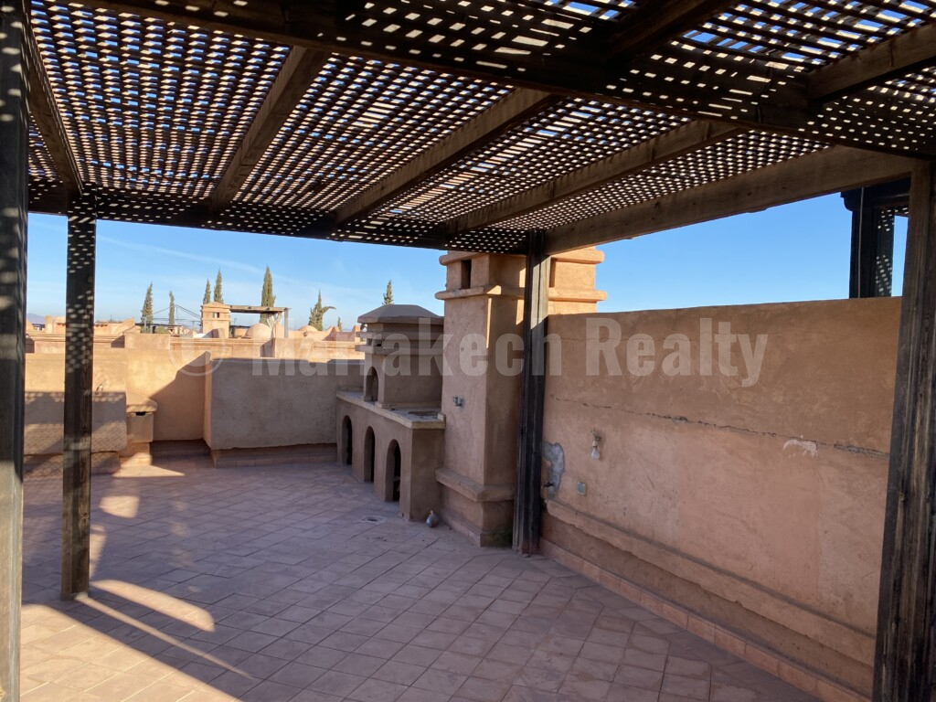 Bel appartement dans résidence sécurisée avec piscine, tout proche de Marrakech