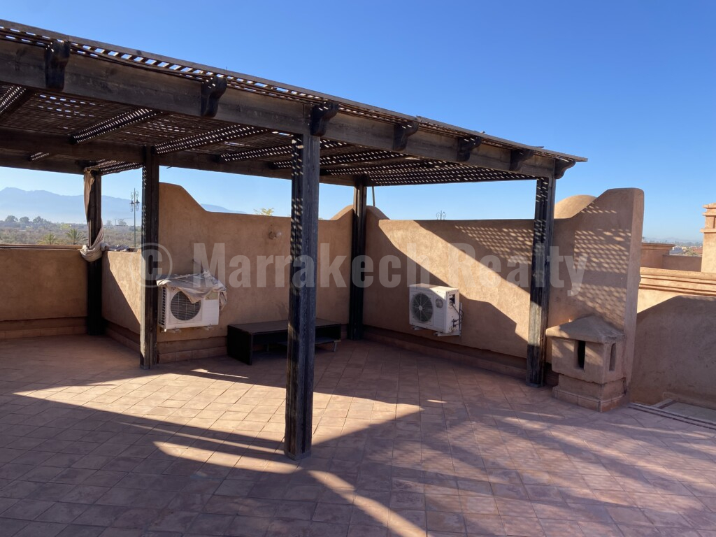 Bel appartement dans résidence sécurisée avec piscine, tout proche de Marrakech