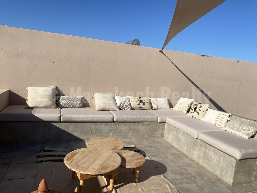 Villa contemporaine de 255 m² avec piscine, vue sur l’Atlas à 10 km du centre-ville de Marrakech