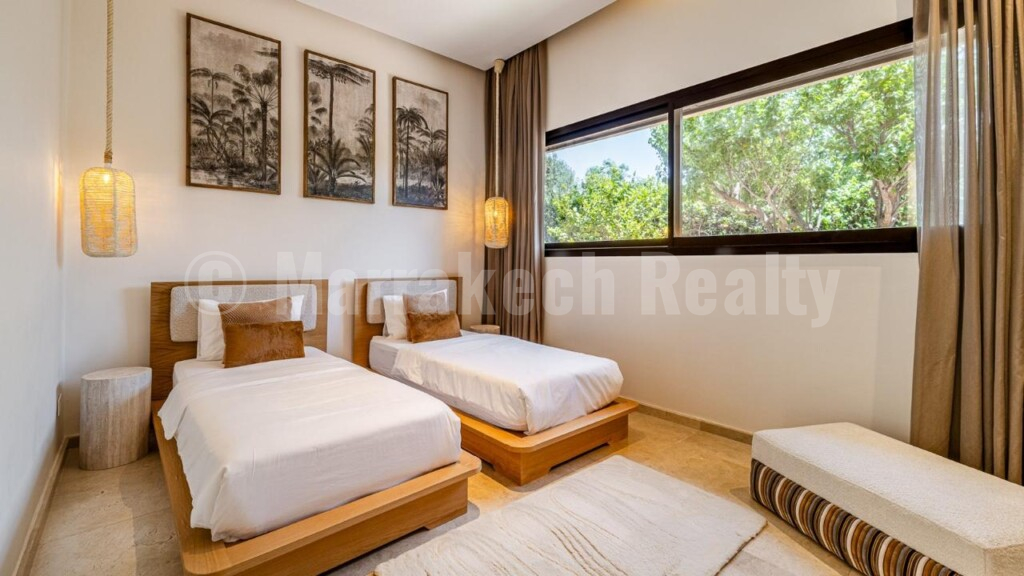 Magnificent single-storey villa, located less than 10 minutes from Marrakech, in a private residence