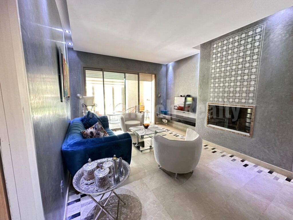 Appartement de trois pièces en rez-de jardin dans une résidence fermée