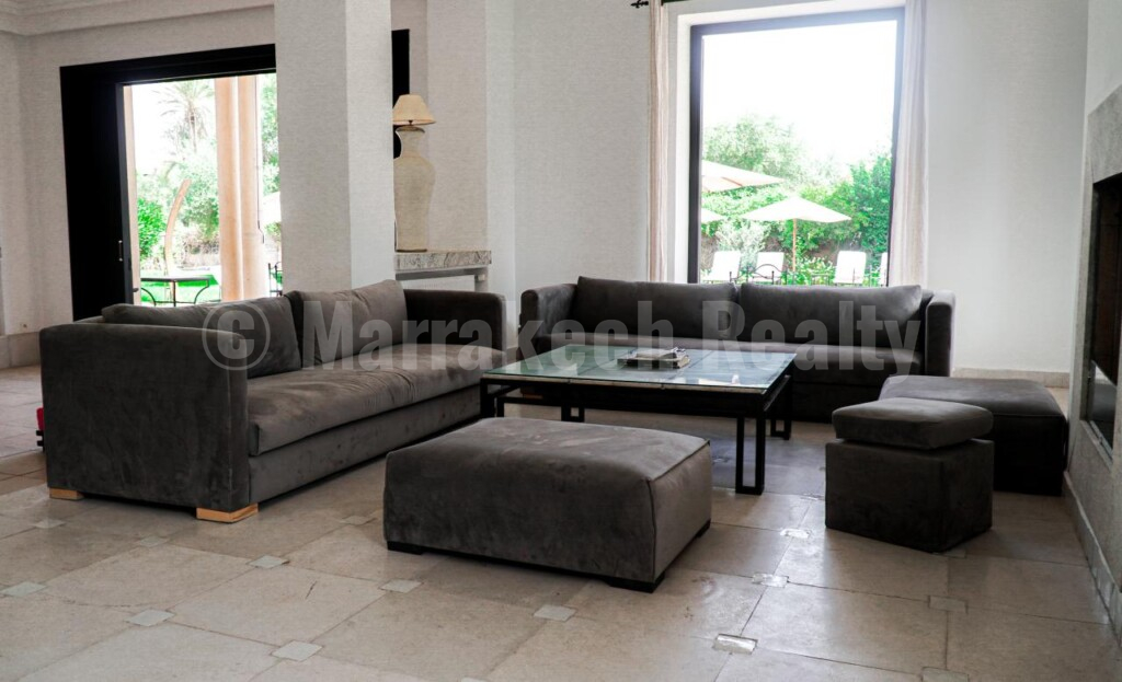 for rent long term villa furnished on the Ourika Road