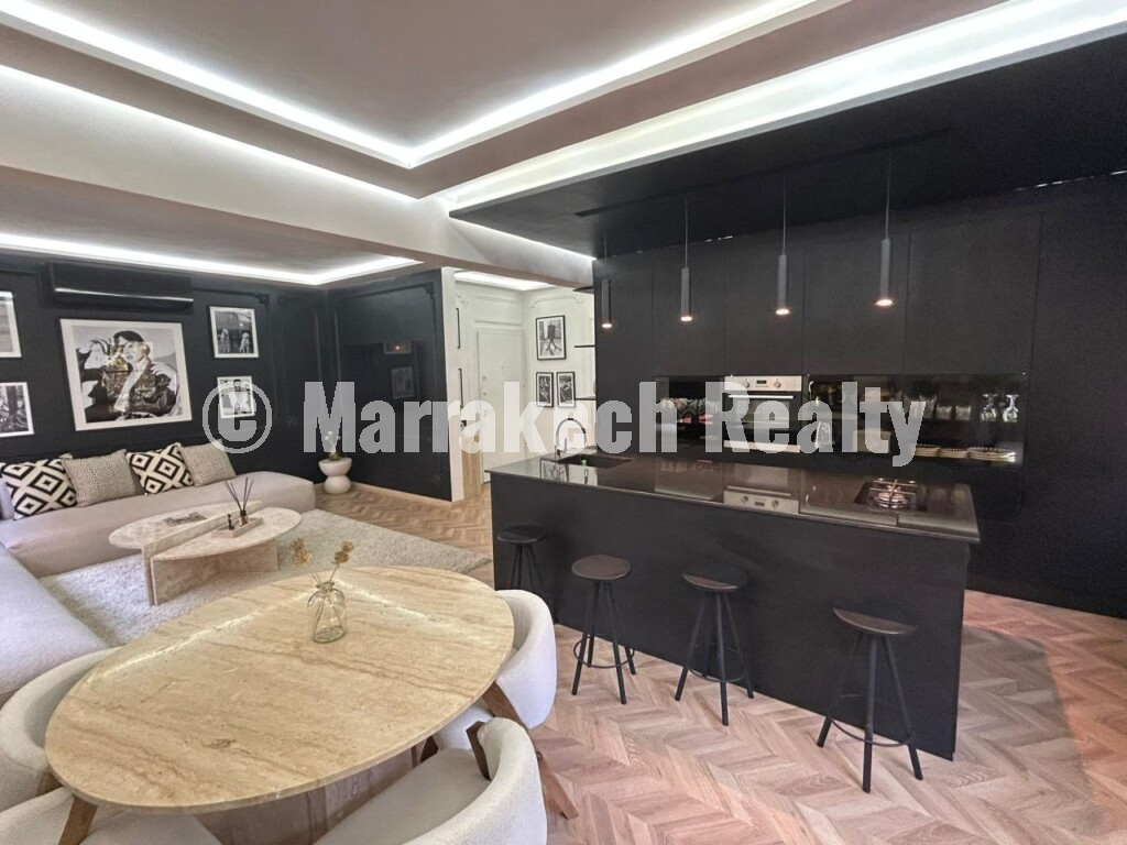 Magnifique appartement meublé sans vis-à-vis dans une résidence haut de gamme à Hivernage