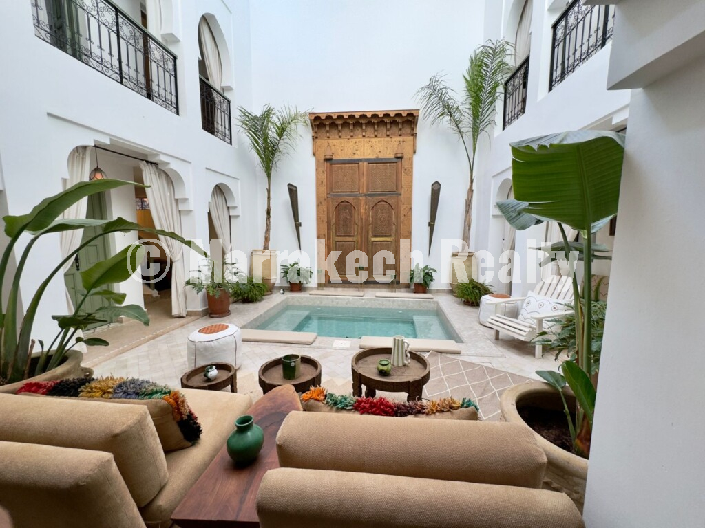 Exclusivité : Riad authentique de 7 chambres avec piscine chauffée et hammam
