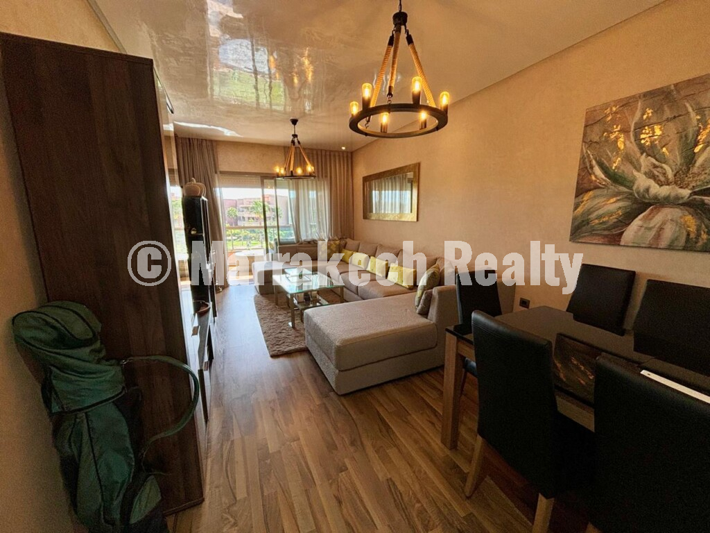 Appartement de standing avec vue sur golf et Atlas