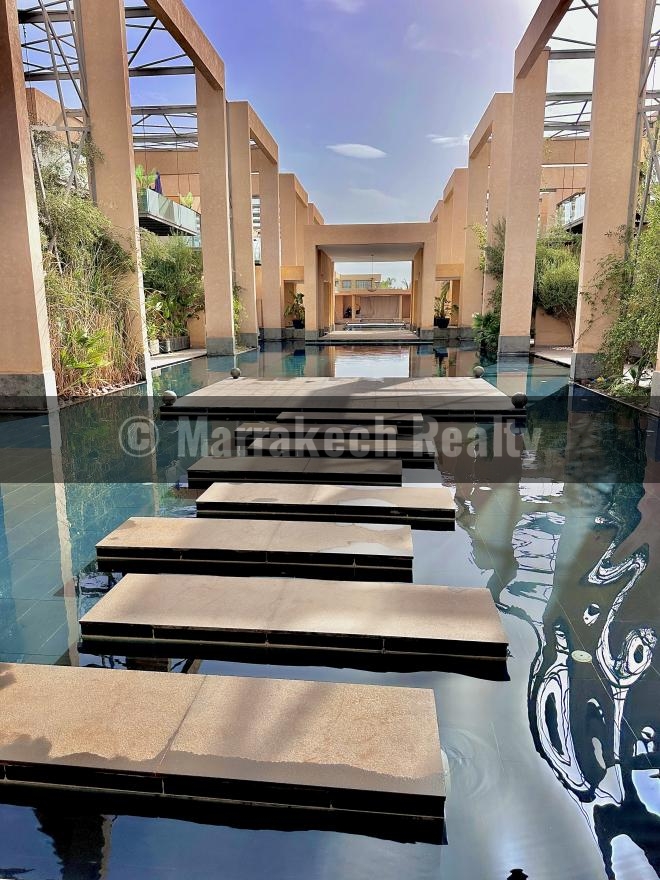 Duplex 2 chambres dans résidence sécurisée à Marrakech