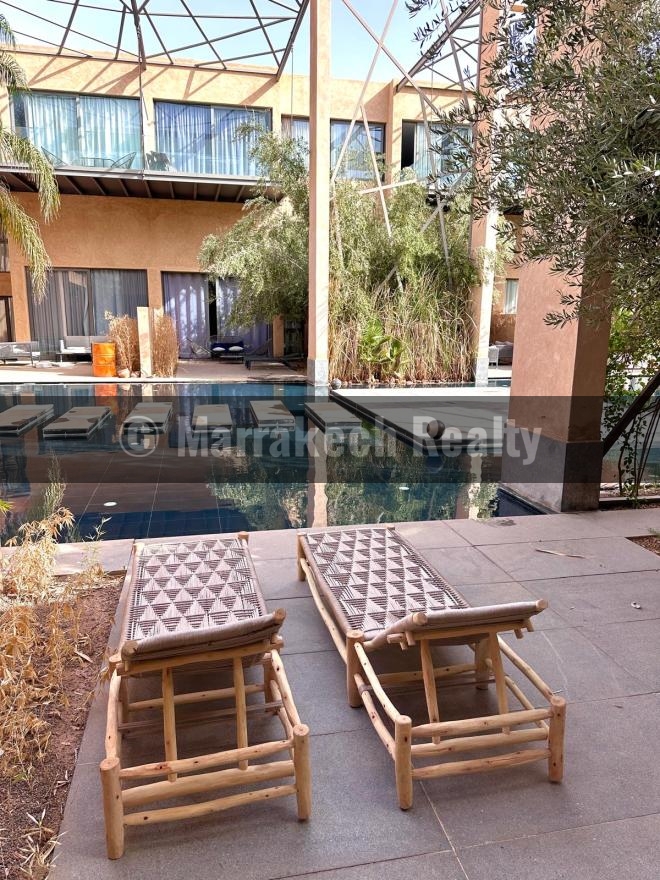 Duplex 2 chambres dans résidence sécurisée à Marrakech
