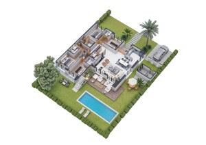 New development of single-story villas for sale
