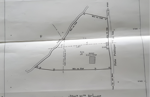 Unique plot of land with a semi-finished house for sale – Ourika Road