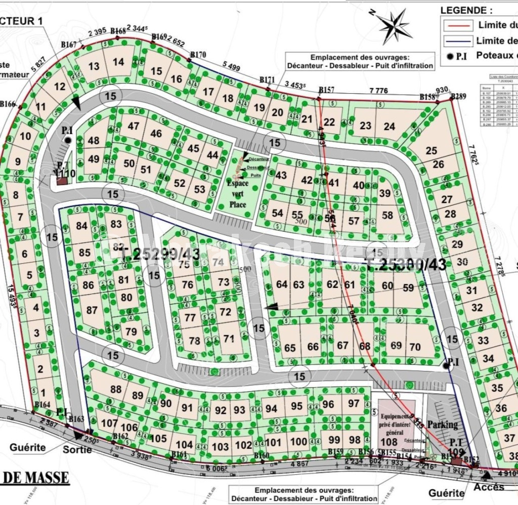 Plots of land for sale ranging from 401 m² to 1461 m² starting from