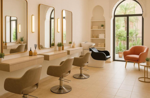 Ready-to-use beauty salon for rent under a management contract