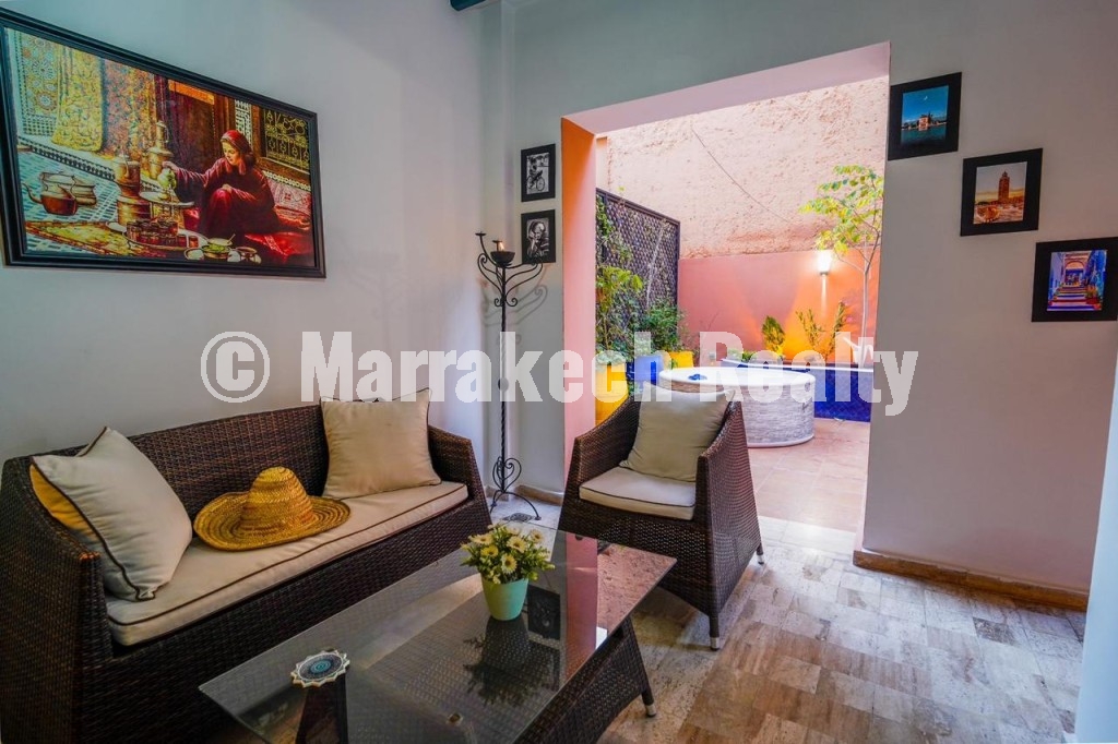 Appartement Meublé avec Jacuzzi au Cœur de Guéliz
