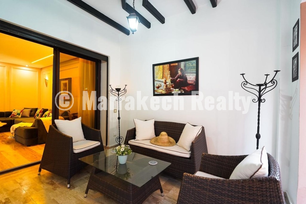 Appartement Meublé avec Jacuzzi au Cœur de Guéliz