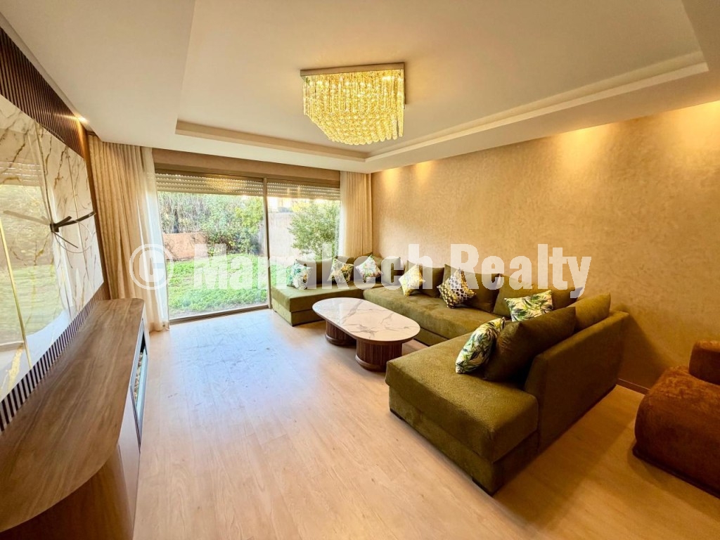 Beautiful garden-level apartment for rent in Marrakech village