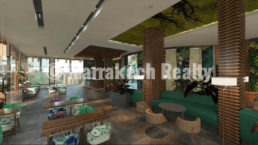 Café-Restaurant à Vendre à Targa Marrakech – Complexe hôtelier | Emplacement stratégique