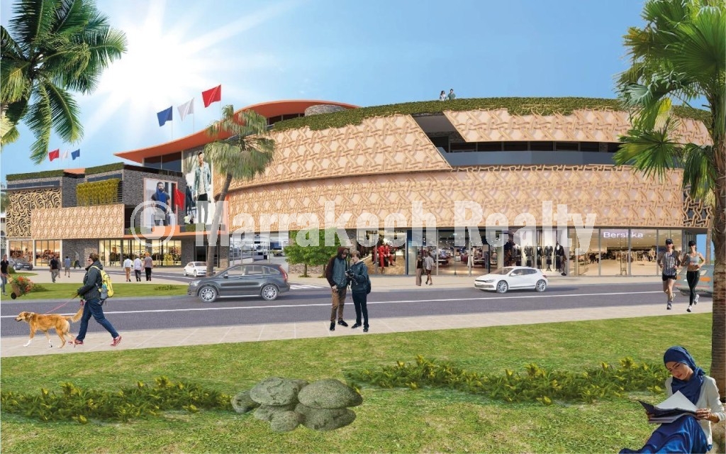 Terrain 4 façades à Vendre à Targa, Marrakech – Projet Centre Commercial