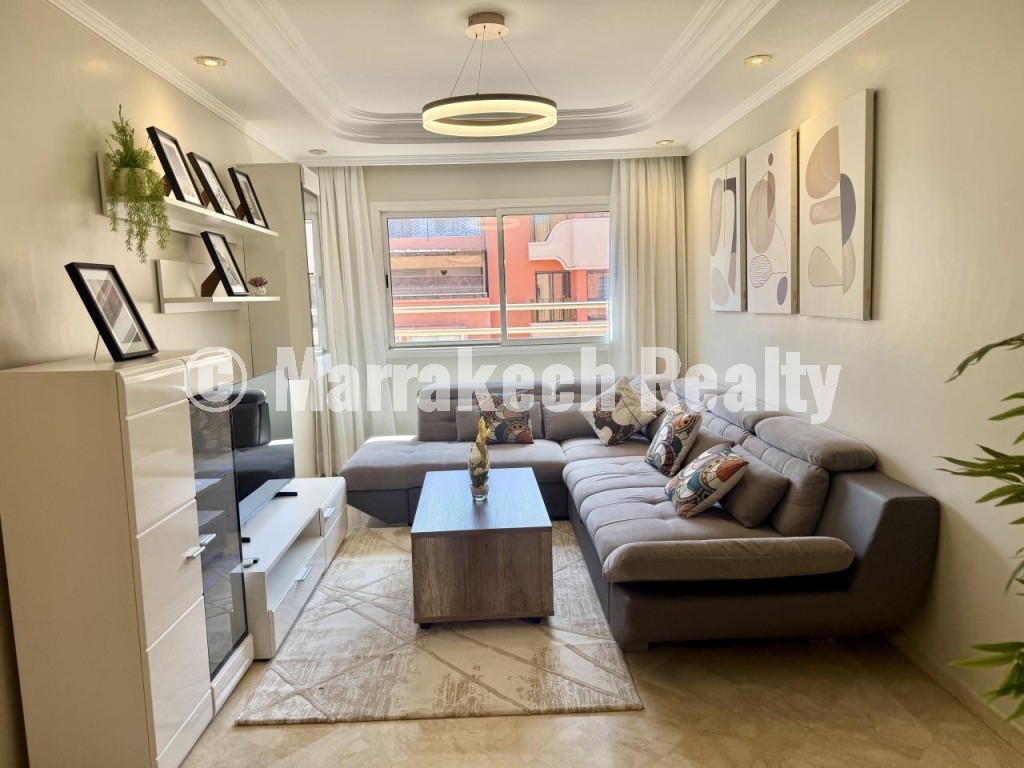 Location appartement meublé 3 chambres à Guéliz Marrakech – Centre-ville