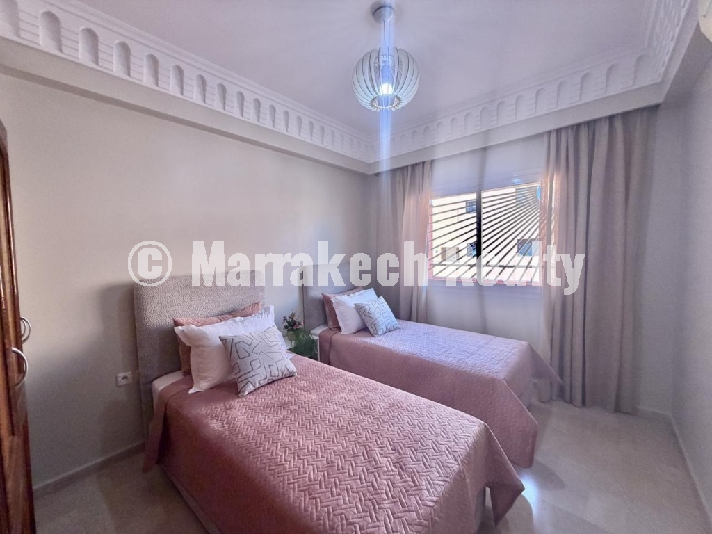 Location appartement meublé 3 chambres à Guéliz Marrakech – Centre-ville