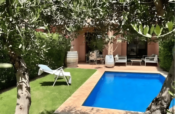 Pavillon 4 chambres avec piscine à louer sur la route de l’Ourika