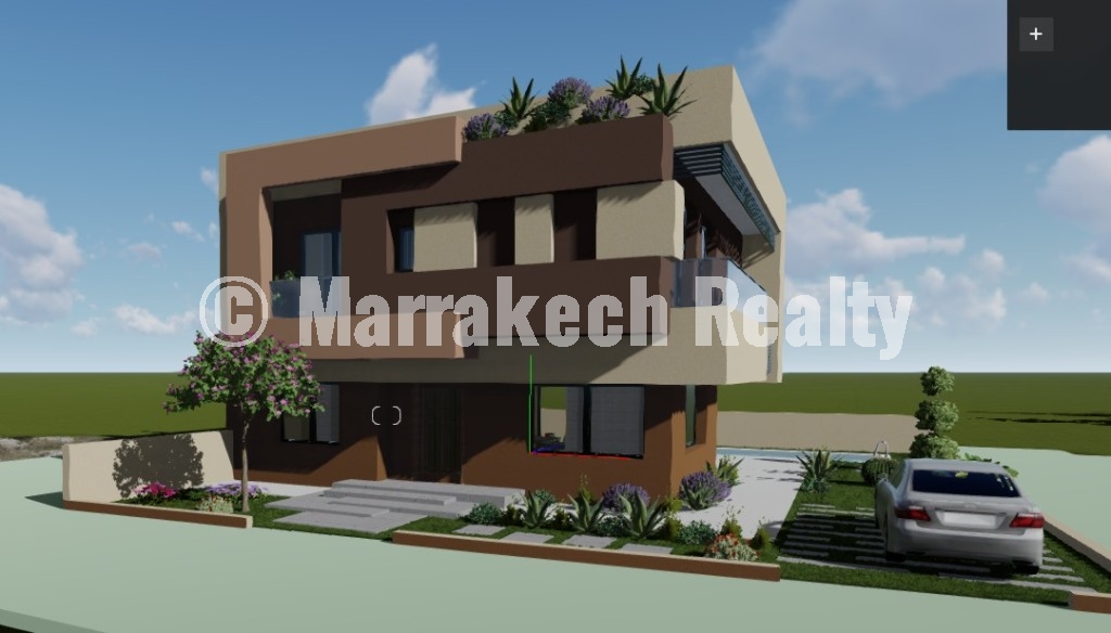 Terrain Villa 3 Façades avec Plan Autorisé – Opportunité Rare