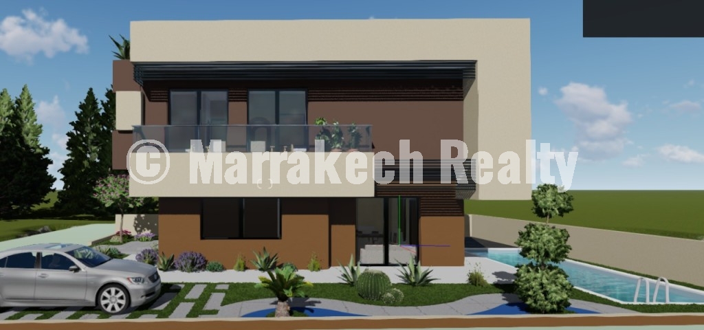 Terrain Villa 3 Façades avec Plan Autorisé – Opportunité Rare