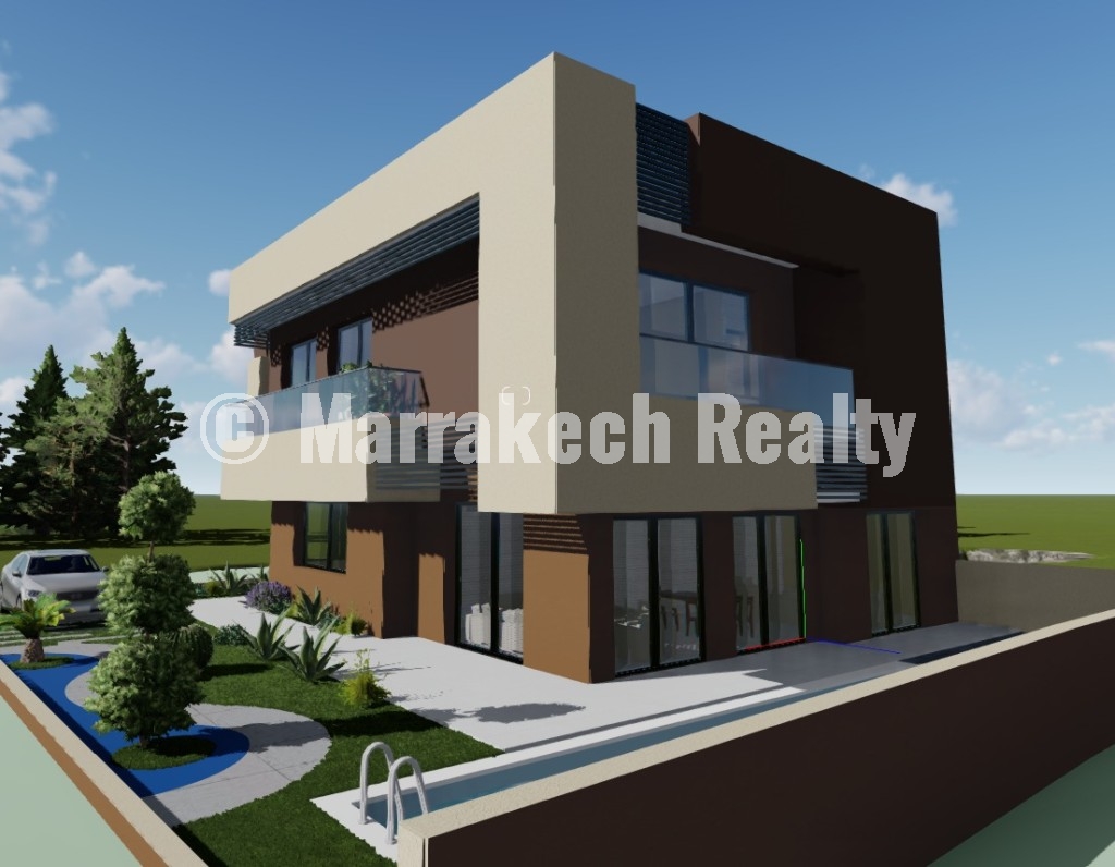 Terrain Villa 3 Façades avec Plan Autorisé – Opportunité Rare