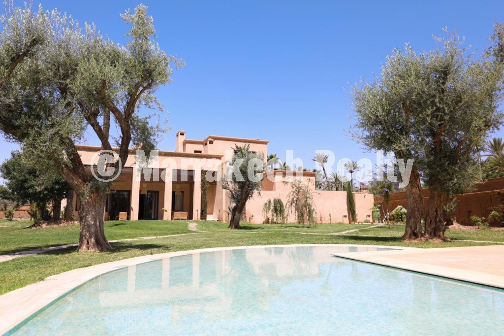 Villa d’exception – Palmeraie de Marrakech – 5 chambres