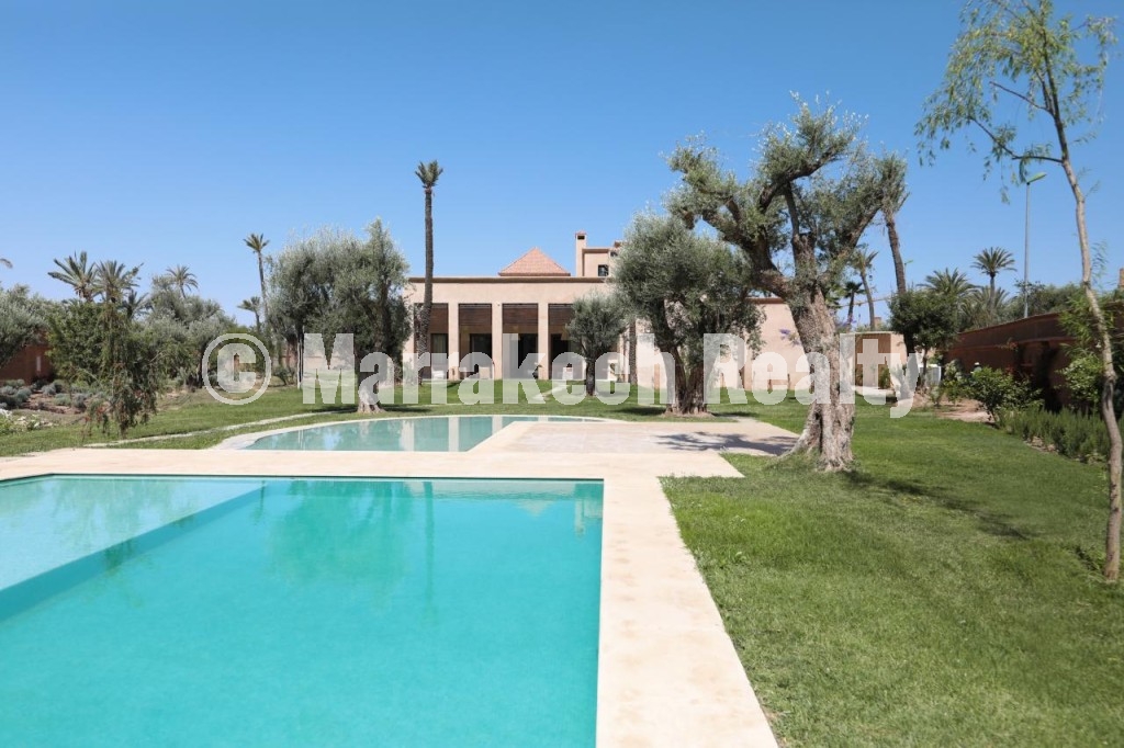 Villa d’exception – Palmeraie de Marrakech – 5 chambres