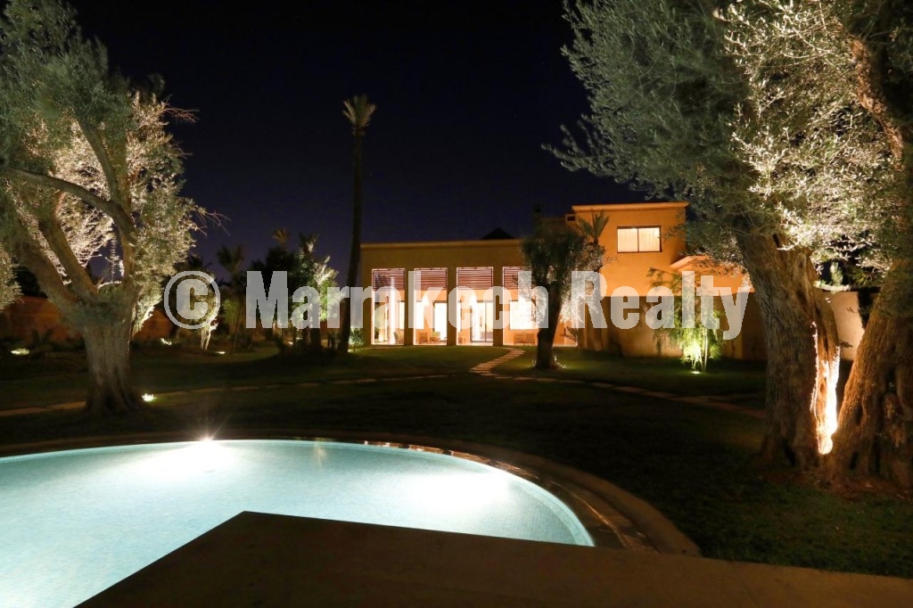 Villa d’exception – Palmeraie de Marrakech – 5 chambres