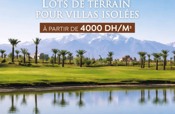Plots of land for detached luxury villas with Atlas views