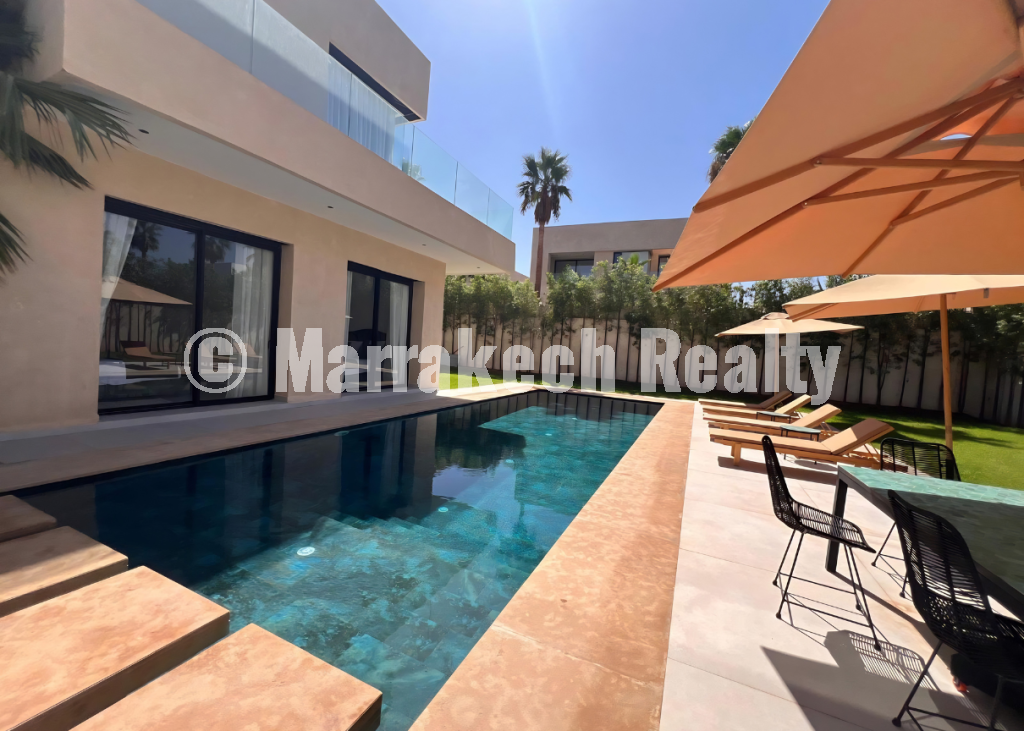 Villa de Luxe 4 Chambres à Louer avec Piscine Privée Route D’ourika