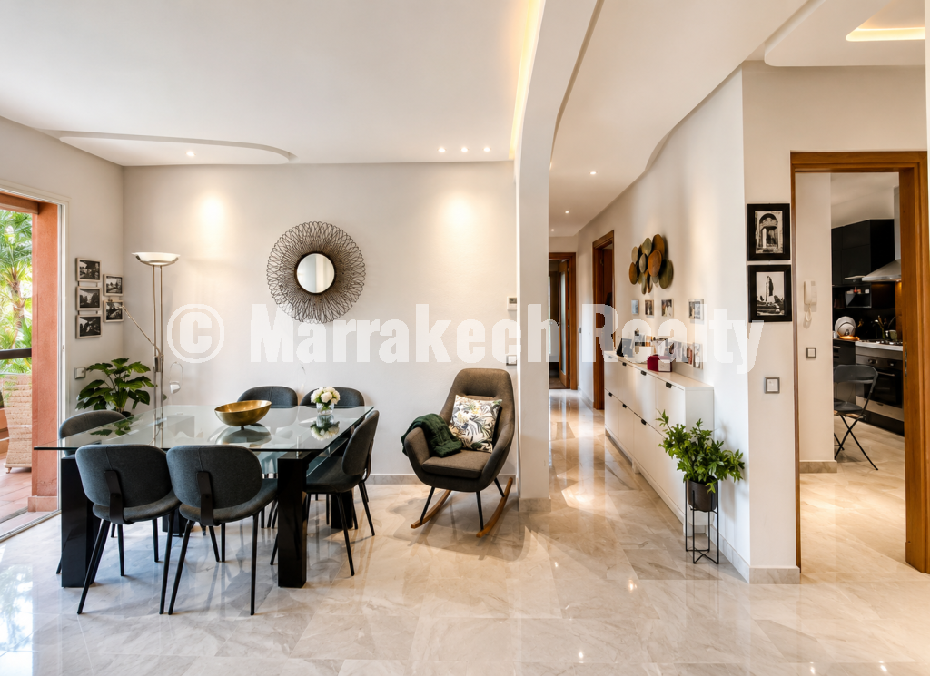 Appartement avec Grande Terrasse Vue Piscine – Avenue Mohammed VI