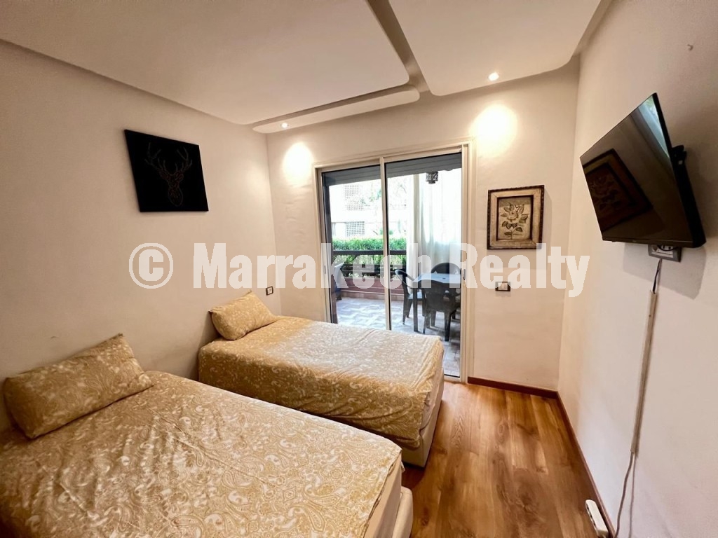 Appartement avec Grande Terrasse Vue Piscine – Avenue Mohammed VI