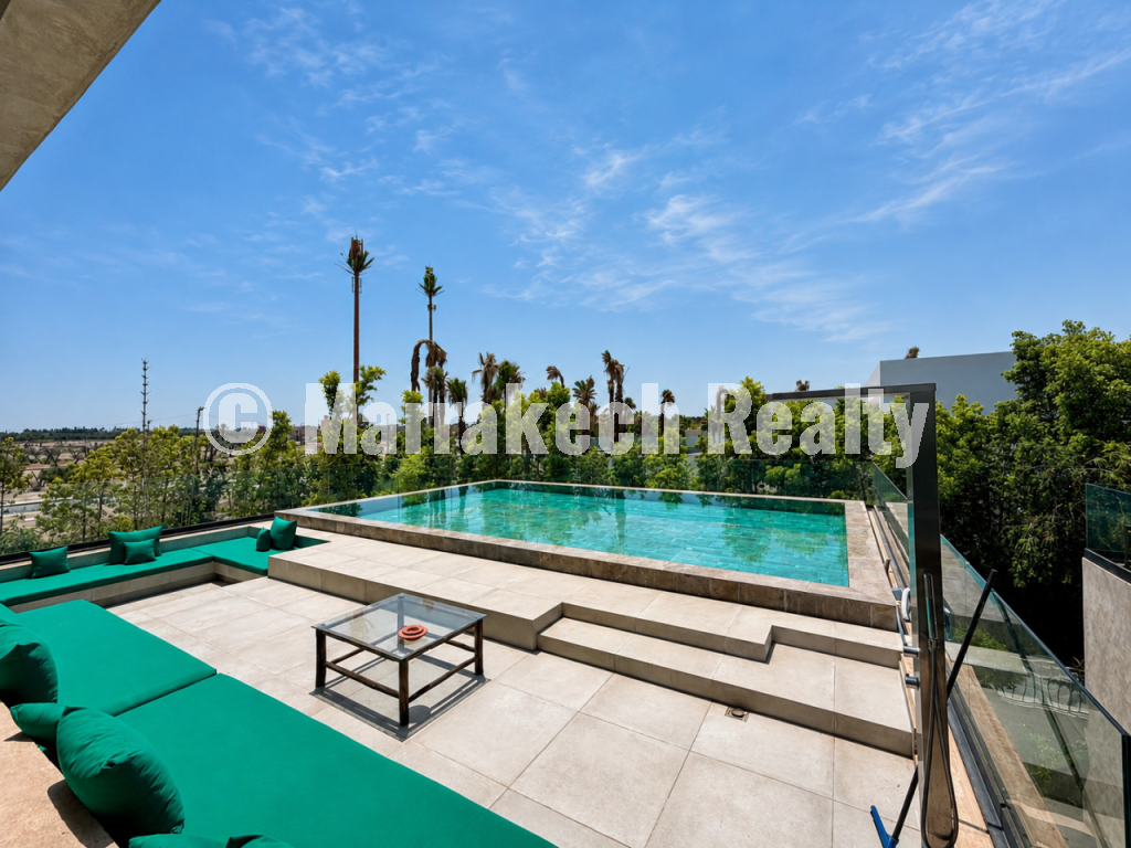 Villa de prestige 5 suites à louer avec piscine chauffée et hammam à Amelkis