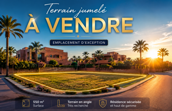 Terrain de 550 m² en angle à vendre au Golf de Noria
