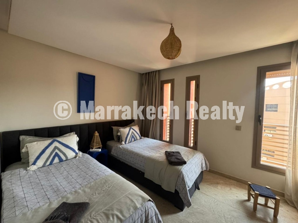 Appartement de 2 chambres à vendre à Guéliz avec piscine chauffée