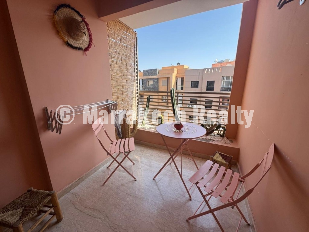 Appartement de 2 chambres à vendre à Guéliz avec piscine chauffée