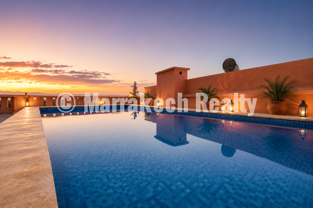 Appartement de 2 chambres à vendre à Guéliz avec piscine chauffée