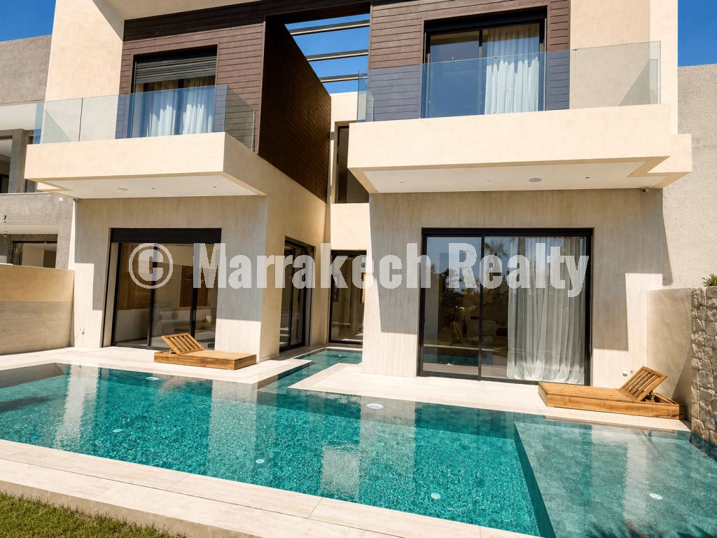 Villa 5 suites à vendre – Domaine golfique sécurisé Route de l’Ourika