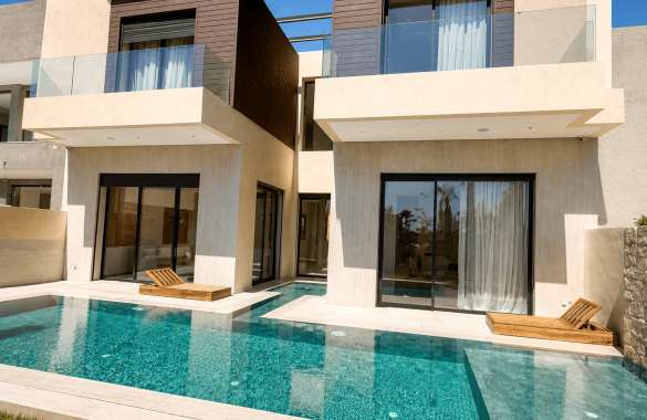 Villa 5 suites à vendre – Domaine golfique sécurisé Route de l’Ourika